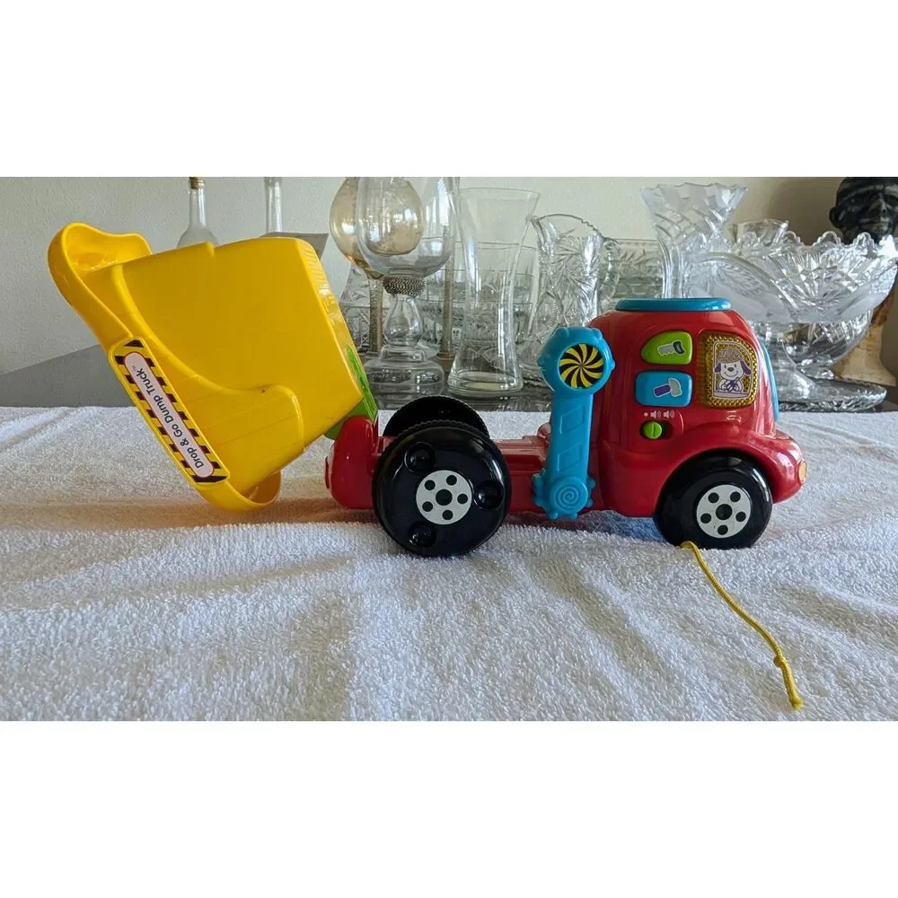 Lot of 3 Paw Patrol Chase Plush&VTech Drop & Go Dump Truck Toy Bundle